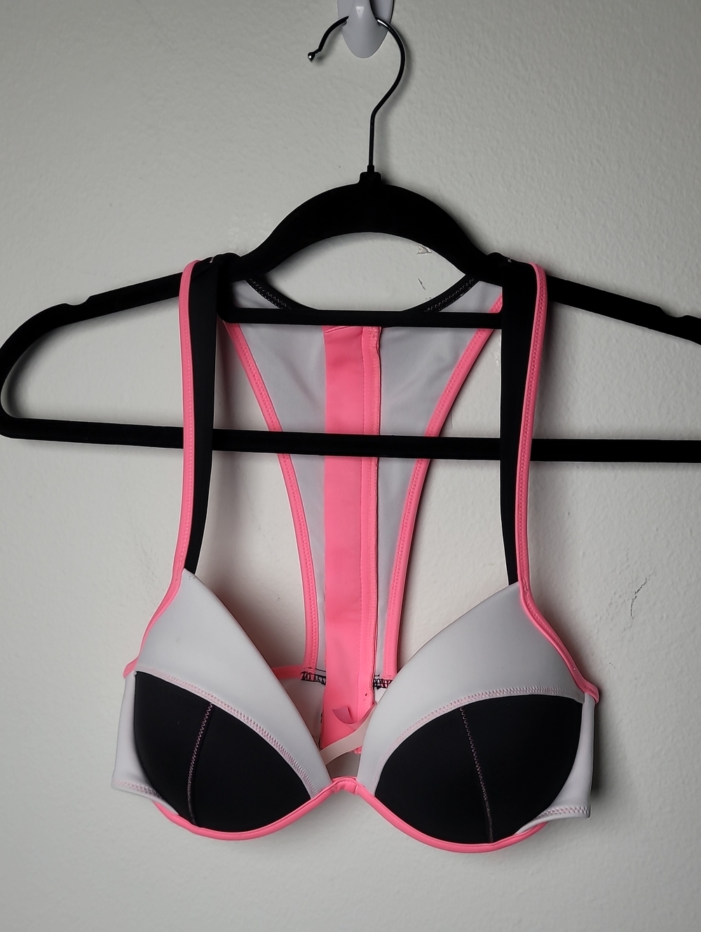 Victoria's Secret Neoprene Racer Back Bikini Top 32 D Bra